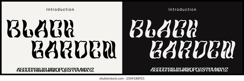  Handmade unique vector font. Alphabet of unique and elegant font for headings, flyer, greeting cards, product packaging, book cover, printed quotes, etc.
