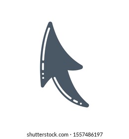 Handmade Vector Arrow design set in cartoon style.