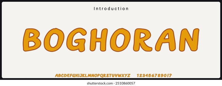 Handmade vector font. Alphabet of hand drawn font. bold vector font.