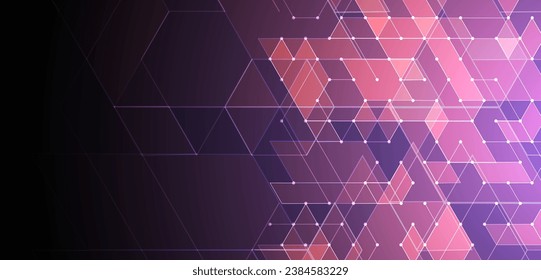 Handmade vector illustration. Digital technology and engineering isometric background.