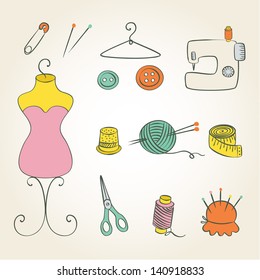 Handmade vector set