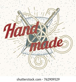 Handmade - vintage decorative emblem