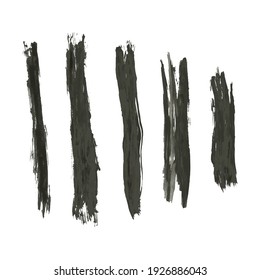 Handmade watercolor Brush Stroke set