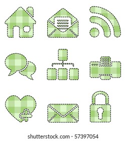 Handmade Web and Internet icons isolated on white background