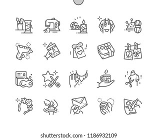 Handmade Well-crafted Pixel Perfect Vector Thin Line Icons 30 2x Grid for Web Graphics and Apps. Simple Minimal Pictogram