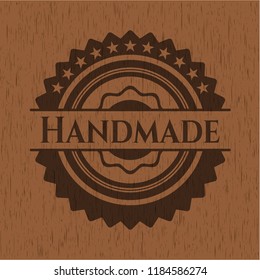 Handmade wood icon or emblem