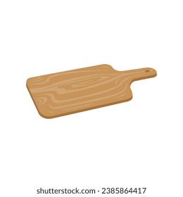 Handmade wooden cutting boards isometric view isolated on white background vector illustration