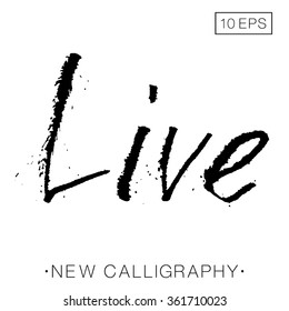 Handmade Word Live performed using cola pen