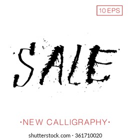 Handmade Word sale performed using cola pen