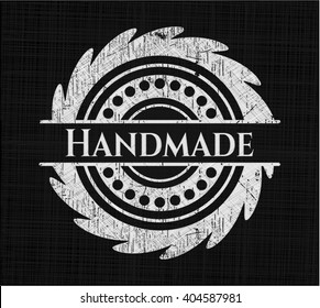 Handmade written on a chalkboard