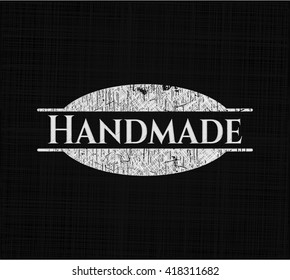 Handmade written on a chalkboard