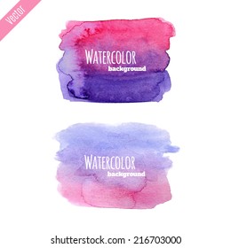 Handpaint watercolor vector background