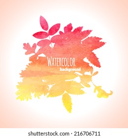 Handpaint watercolor vector background