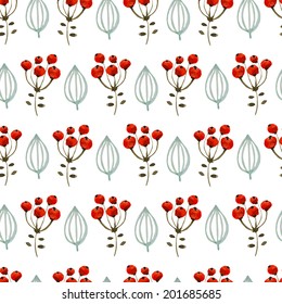 Handpaint watercolor vector seamless pattern. Perfect hand drawn texture for invitations, cards, DIY projects, web sites or for any other design. 