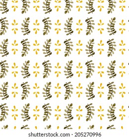 Handpaint watercolor vector seamless pattern. Perfect hand drawn texture for invitations, cards, DIY projects, web sites or for any other design. 