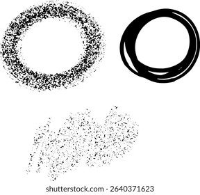 hand-painted , abstract drawing, clipart frames