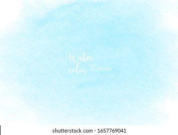 Hand-painted background Blue sky watercolor texture, isolated on white background, Abstract artistic element used as being an element in the decorative design of invitation, cards, cover or banner.