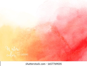 Hand-painted background colorful watercolor texture, isolated on white background, Abstract artistic element used as being an element in the decorative design of invitation, cards, cover or banner.