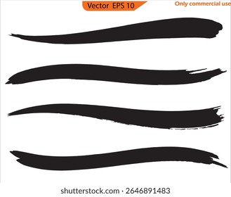 Hand-Painted Brush Stroke on Transparent Background. Paint Texture for Wellness, Spiritual Branding, and Poster Design. Vector Illustration