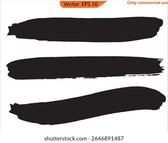 Hand-Painted Brush Stroke on Transparent Background. Paint Texture for Wellness, Spiritual Branding, and Poster Design. Vector Illustration