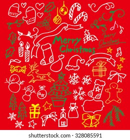 Hand-painted Christmas illustrations