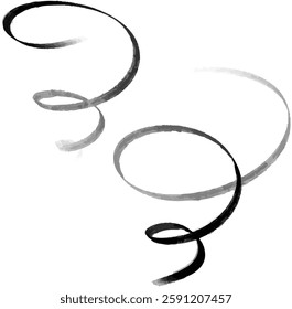 hand-painted circles, abstract drawing, clipart