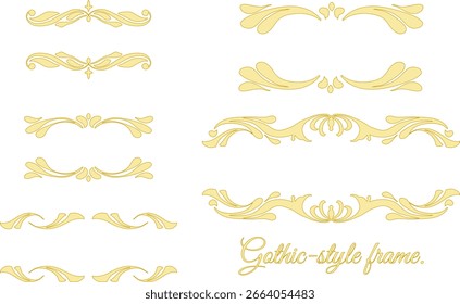 Hand-painted decorative frame set with a golden wind motif.