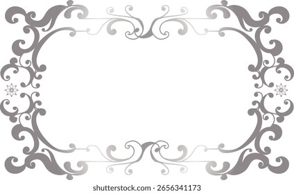 Handgemalter Dekorrahmen mit silbernem Farbverlauf
Elegantes Rahmendesign mit metallischem und klassischem Look
Ideal für Einladungen, Zertifikate, Karten oder Luxusdesigns