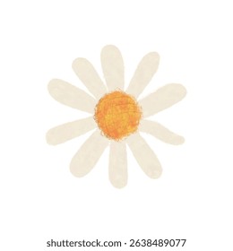 Hand-painted flowers, rough lines, soft and fluffy.