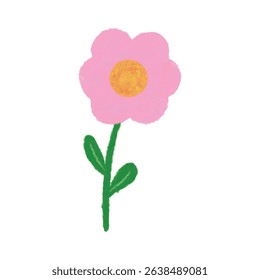 Hand-painted flowers, rough lines, soft and fluffy.