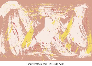 Hand-painted grunge texture with retro bold brush strokes, distressed, vibrat, colorful background. Abstract scratch background