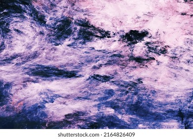 Fondo de pared violeta gris pintado a mano. Textura rayada de color a la moda