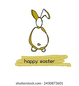 Hand-Painted Happy Easter Greeting Card - Perfect Easter Wishes!
