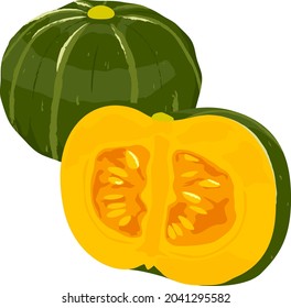 Hand-painted illustration of fresh vegetables
