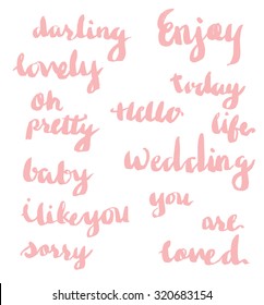 hand-painted lettering 