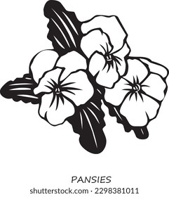 Pansias pintadas a mano y campos de flores de viola ilustración de stock
Flor, Pañón, Vector, Línea Art, Línea Única