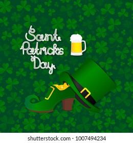 hand-painted poster for St. Patrick's Day