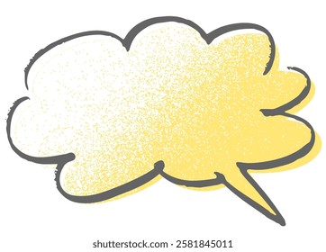 Hand-painted speech bubbles. speech balloon.