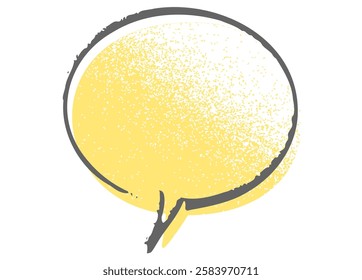 Hand-painted speech bubbles. speech balloon.