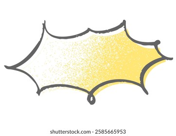 Hand-painted speech bubbles. speech balloon.