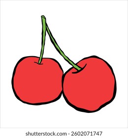 Hand-painted, sweet colored cherry are perfect for decorating.