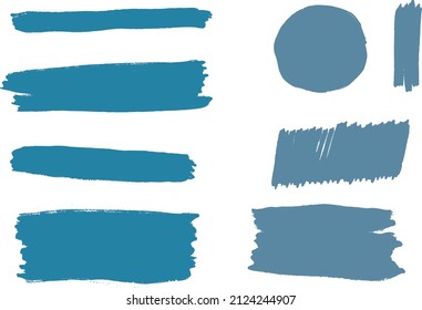 Handpainted watercolor acrylics vector grunge set of brush strokes, ink stains, blots and sketches. Ideal for print, stickers, graphic design, collage, scrap booking, web and other creative projects.