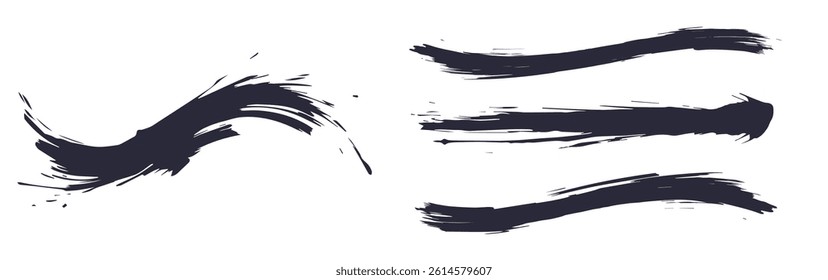 Hand-Painted Wave Texture with Brush Stroke Feel
