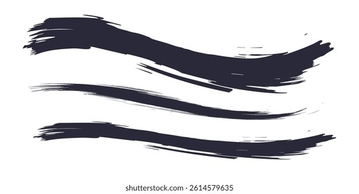 Hand-Painted Wave Texture with Brush Stroke Feel
