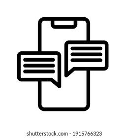 Handphone communication vector illustration logo template for many purpose. Isolated on white background.