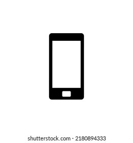 Teléfono con el vector de iconos de glifo