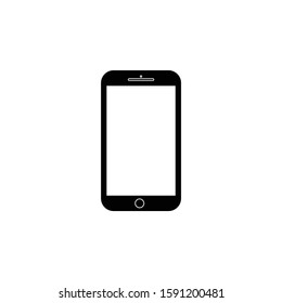 Handphone glyph icon vector illustration logo template for many purpose.Isolated on white background
