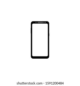 Handphone glyph icon vector illustration logo template for many purpose.Isolated on white background
