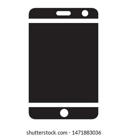 Handphone icon design. Phone icon vector. Mobile phone icon flat style design. Smartphone icon flat design. Vector illustration.
