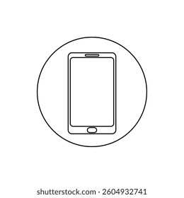 Handphone icon flat style isolated. Vector